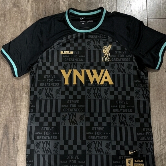 Nike Other - Lebron James Nike Black and Gold Football Jersey with YNWA Graphic Men's XXL